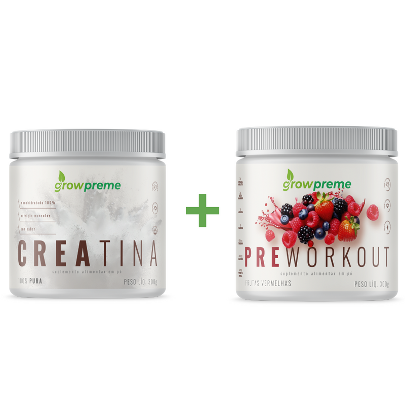 CREATINA 100% PURA 300g+ PRE WORK 300g